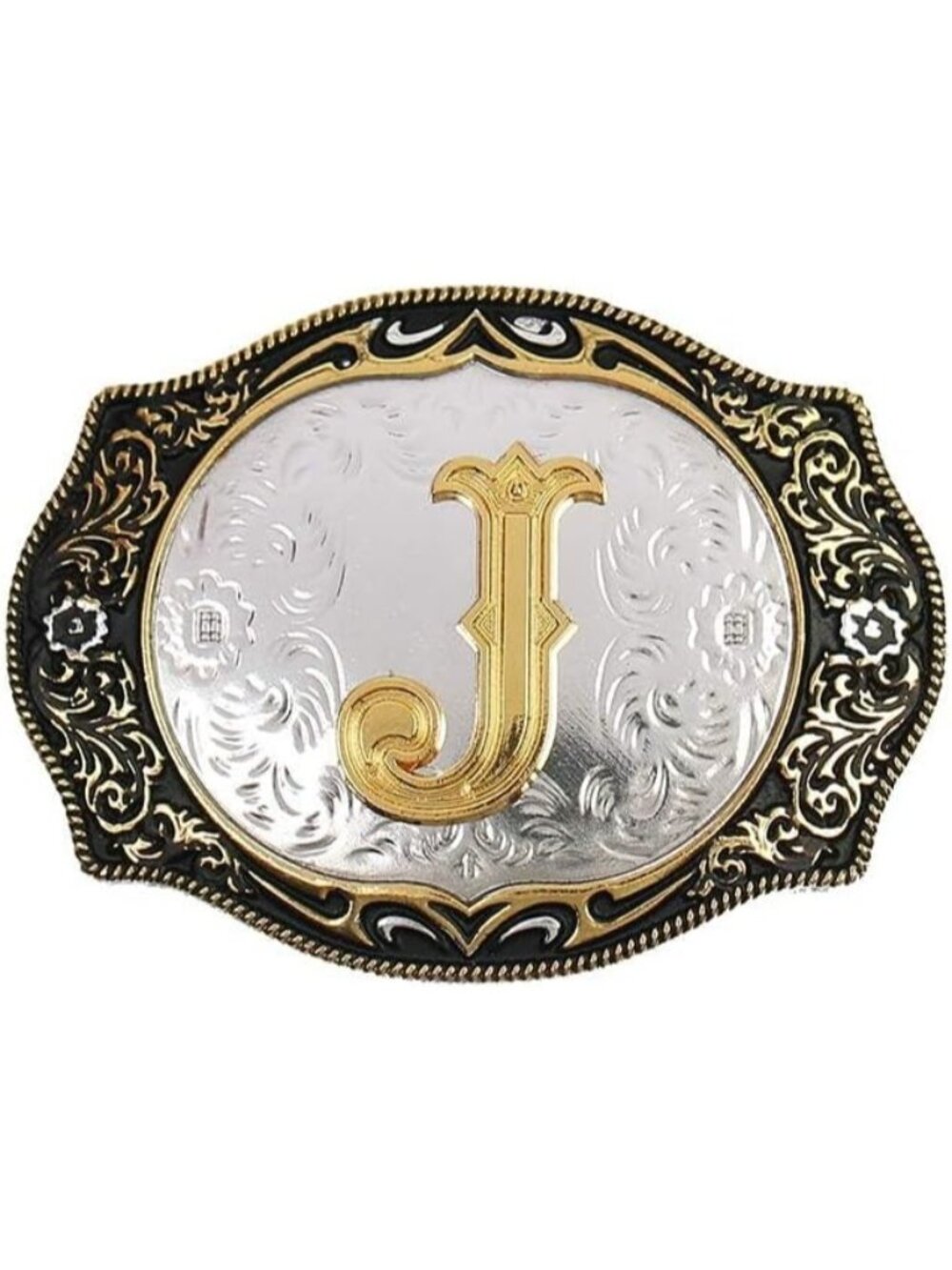 unisex V Imported Cowboy Rodeo Gold Initial Letter Belt Buckle